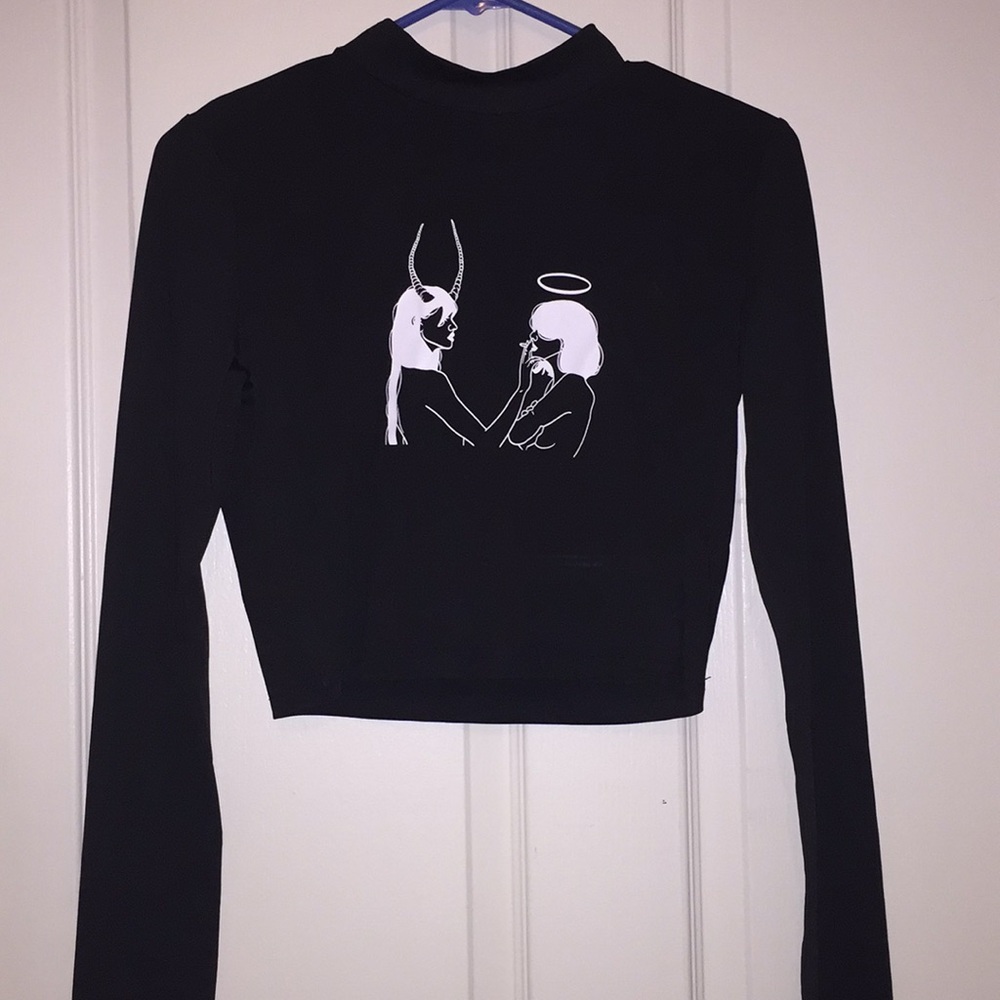 Black Angel and devil shirt